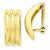 14k Yellow Gold Omega Clip Non-pierced Earrings