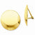 14k Yellow Gold Omega Clip Polished Non-pierced Earrings