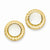 14k Yellow Gold Omega Clip MOP Earrings