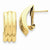 14k Yellow Gold Omega Post Earrings