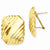 14k Yellow Gold Omega Post Earrings