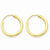 14k Yellow Gold Polished Round Endless 2mm Hoop Earrings