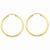 14k Yellow Gold Polished Round Endless 2mm Hoop Earrings
