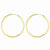 14k Yellow Gold Polished Round Endless 2mm Hoop Earrings