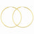 14k Yellow Gold Polished Round Endless 2mm Hoop Earrings
