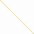 14K Yellow Gold Light Weight Handmade Flat Chain