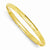 14K Yellow Gold High Polished Hinged Bangle Bracelet