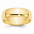 14k Yellow Gold 7mm Half Round Wedding Band
