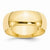14k Yellow Gold 8mm Half Round Wedding Band