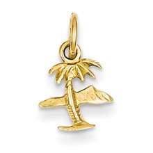 14k Gold Island & Palm Tree Charm hide-image