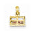 14k Gold Two-Tone Polished 3-Dimensional Lobster Trap pendant, Adorable Pendants for Necklace