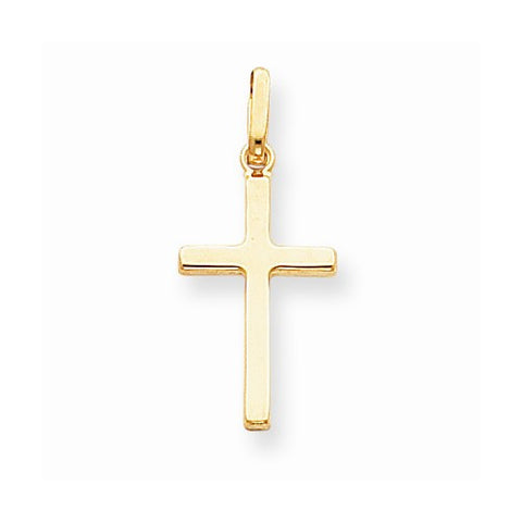 14k Gold Hollow Cross pendant, Fine Pendants for Necklace