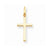 14k Gold Hollow Cross pendant, Fine Pendants for Necklace