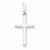 14k White Gold Hollow Cross Pendant, Pendants for Necklace