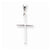 14k White Gold Cross Pendant, Pretty Pendants for Necklace