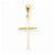 14k Gold Polished Cross Pendant, Gorgeous Pendants for Necklace