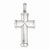 14k White Gold Reversible Cross Pendant, Pendants for Necklace