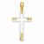 14k Gold Two-tone Fancy Cross pendant, Adorable Pendants for Necklace