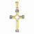 14k Gold Two-tone Fancy Cross pendant, Dazzling Pendants for Necklace