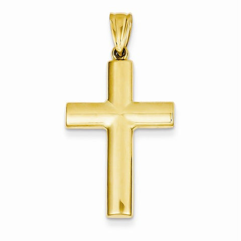 14k Gold Hollow Cross Pendant, Delightful Pendants for Necklace