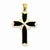 14k Gold Enameled Latin Cross Pendant, Pendants for Necklace