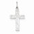 14k White Gold Diamond-cut Cross Charm hide-image