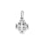 Jerusalem Cross Charm in 14k White Gold