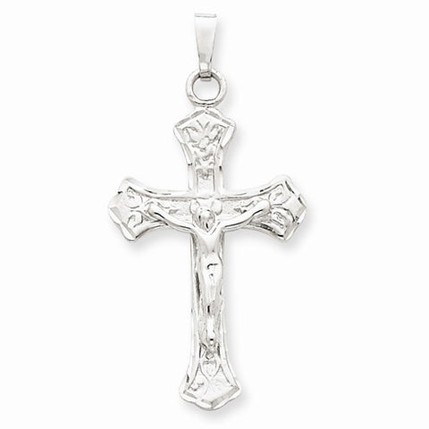 14k White Gold Crucifix Pendant, Pendants for Necklace