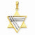 14k Gold Two-tone Star of David pendant, Alluring Pendants for Necklace