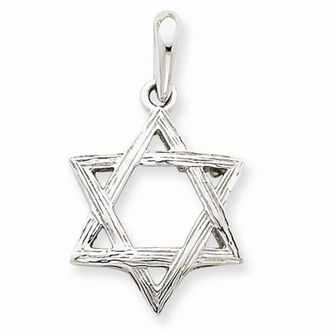 14k White Gold Star Of David pendant, Adorable Pendants for Necklace