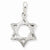 14k White Gold Star Of David pendant, Adorable Pendants for Necklace