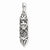 14k White Gold Mezuzah Pendant, Pendants for Necklace