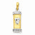 14k Gold Two-tone Mezuzah pendant, Delightful Pendants for Necklace