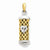 14k Gold Two-tone Mezuzah pendant, Pendants for Necklace