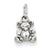 14k White Gold Teddy Bear Charm hide-image