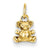 14k Gold Polished Teddy Bear Charm hide-image