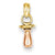 14k Gold Two-Tone Pacifier Charm hide-image