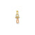 Pacifier Charm in 14k Gold Two-tone