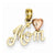 14k Gold Two-Tone Polished Mom with Heart Pendant, Pendants for Necklace