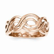 14k Rose Gold Infinity Ring