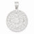 14k White Gold Diamond Cut Fancy Pendant, Pendants for Necklace