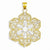 14k Gold Rhodium Diamond Cut Filigree pendant, Appealing Pendants for Necklace