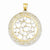14k Gold Rhodium Diamond Cut Filigree pendant, Charm