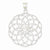 14k White Gold Diamond Cut Sphere Pendant, Pendants for Necklace