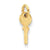 14k Gold Small Key Charm hide-image