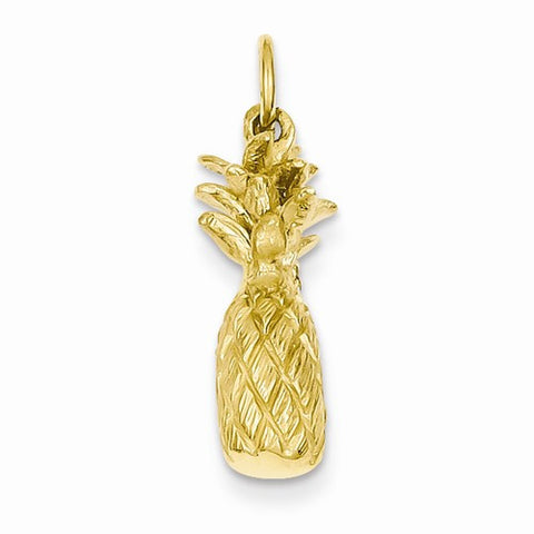 14k Gold 3-D Pineapple pendant, Alluring Pendants for Necklace