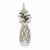14k White Gold 3-D Pineapple Pendant, Pendants for Necklace