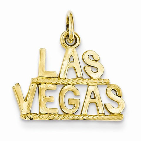 14k Gold Las Vegas Pendant, Pendants for Necklace