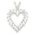 14k White Gold Heart Charm hide-image