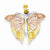 14k Yellow Gold & Rose Gold w/Rhodium Butterfly Pendant, Pendants for Necklace